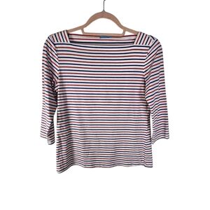 J. McLaughlin Boat Neck Striped French Breton Sailor Top